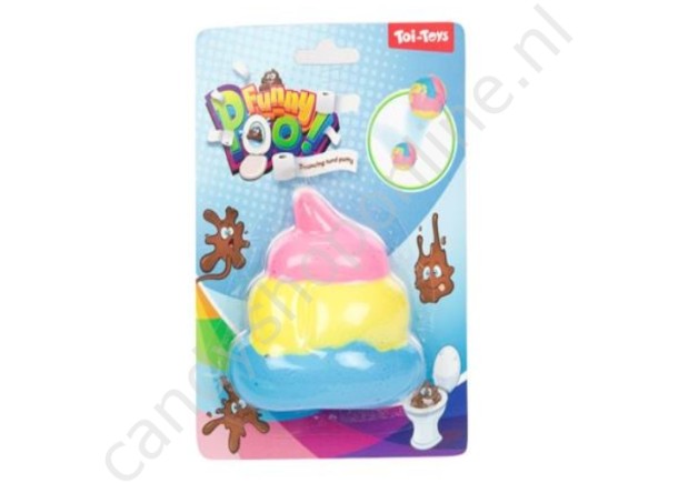 Stuiterputty Drol met snoepzak