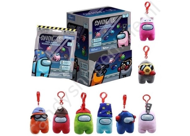 Among Us Blindbag Pluche Bagclip 12cm met snoepzak