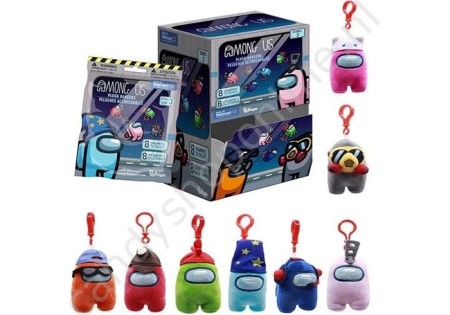 Among Us Blindbag Pluche Bagclip 12cm met snoepzak