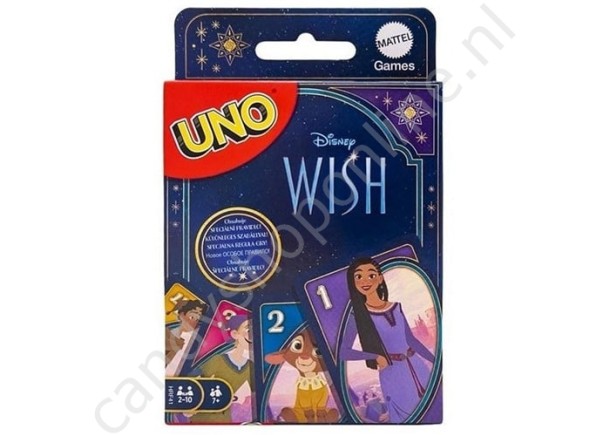 Mattel Games Uno Disney Wish 9x14,5cm met snoepzak