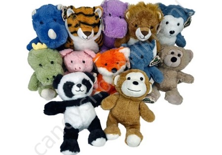 Pluche Dieren Assorti 28cm. met snoepzak