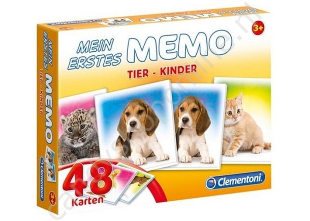 Memo Tier-Kinder 15x20cm. met snoepzak