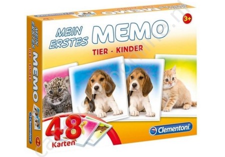 Memo Tier-Kinder 15x20cm. met snoepzak