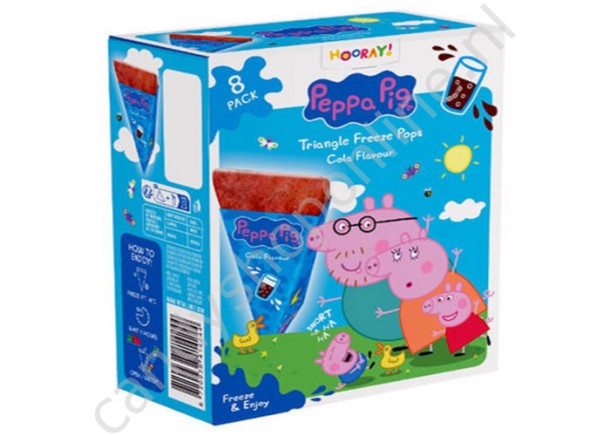 Peppa Pig Triangle Freeze Pops Cola 8pcs.496ml.