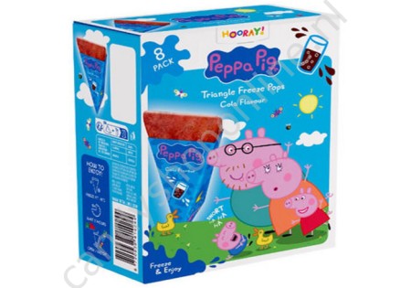 Peppa Pig Triangle Freeze Pops Cola 8pcs.496ml.