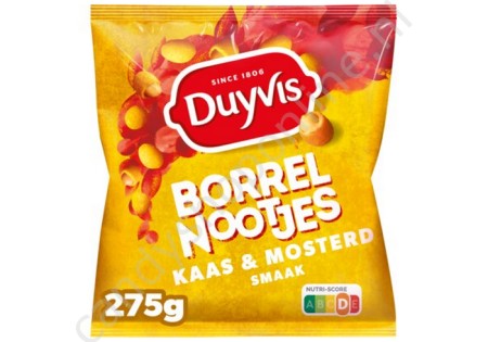 Duyvis Borrelnootjes Kaas & Mosterd 275gr.