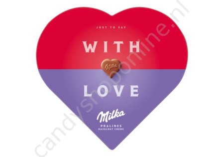 Milka J Love Milka chocolade pralines hazelnootcreme 165 gram