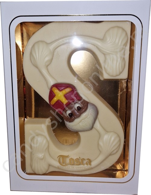 AANBIEDING Tosca Luxe Chocoladeletter S wit 3 stuks