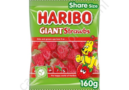 Haribo Giant Strawbs 160 gram