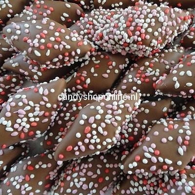 Olivers Chocolade Spekjes Roze