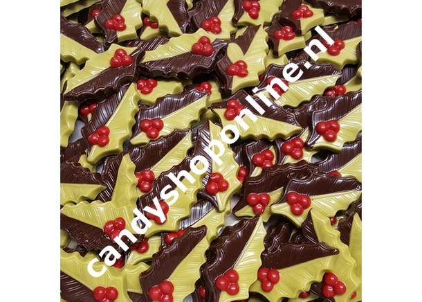 Hulstblaadjes puur/groen Bakje 17 stuks