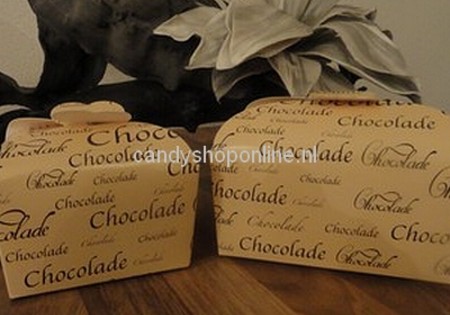 Belgische Bonbons in luxe Beige doos met Bruine opdruk