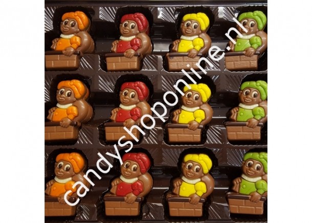 Sintchocolade Pieterman melk Bakje 7 stuks