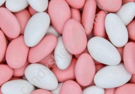 Vanestra Amandelbonen roze/wit 200gr.