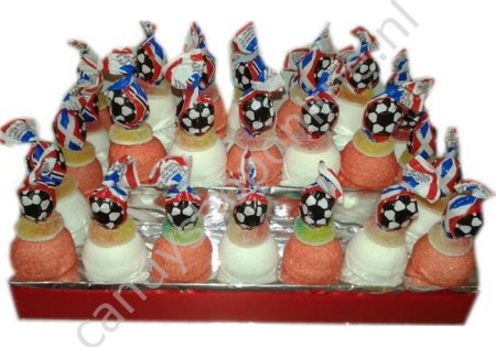 Voetballollie Snoeptaart 30 stuks