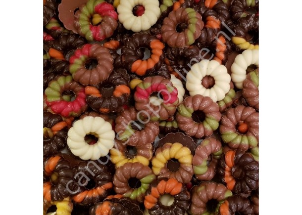 Kerstkransjes Picasso assortie Bakje 16 stuks